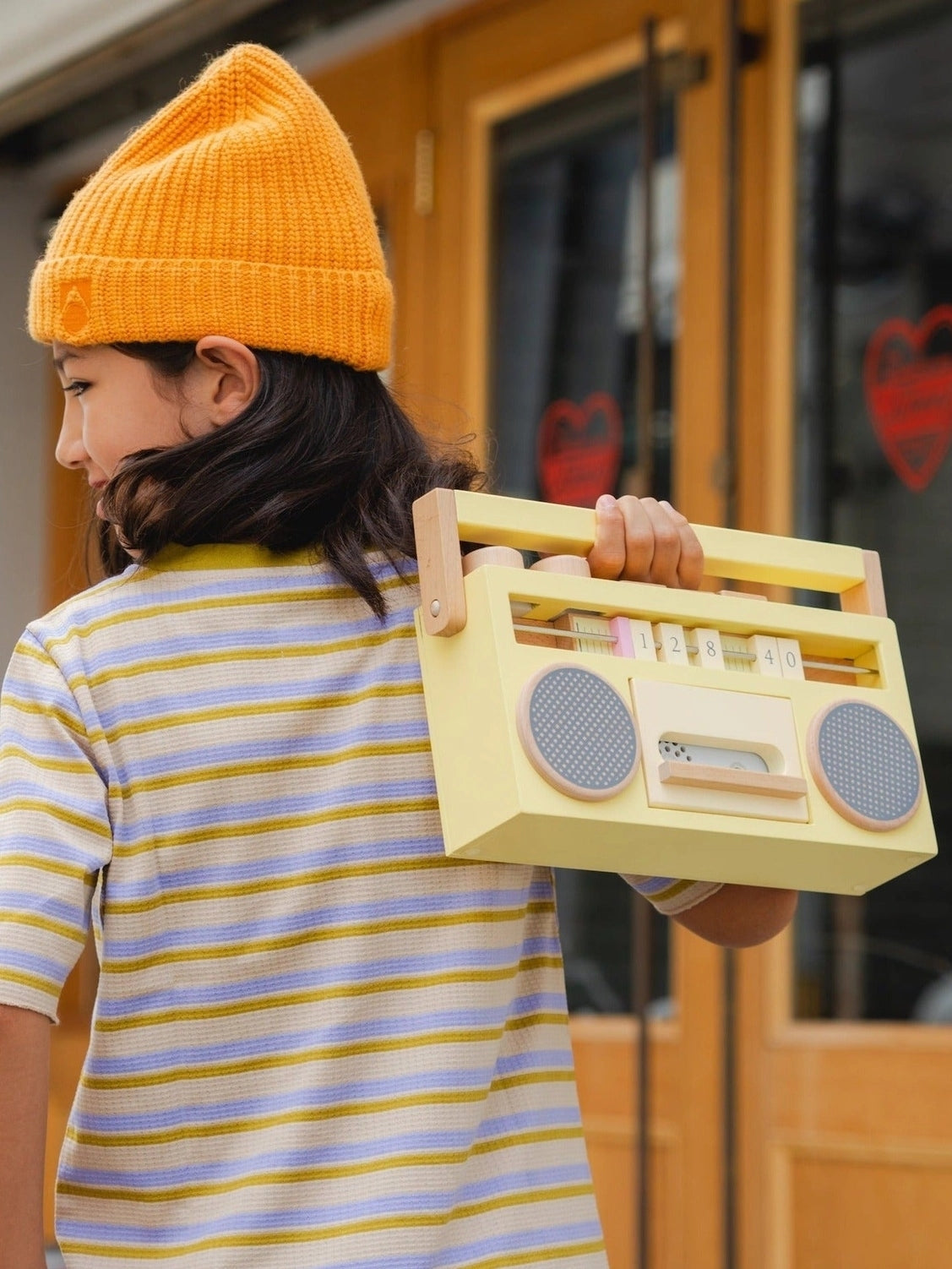 Tape Recorder Boombox - Yellow Pretend Play Kiko+ & gg*   