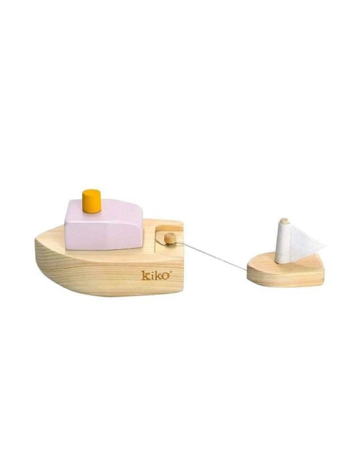 Wooden Wind-Up Boat - Lavender Pretend Play Kiko+ & gg*   