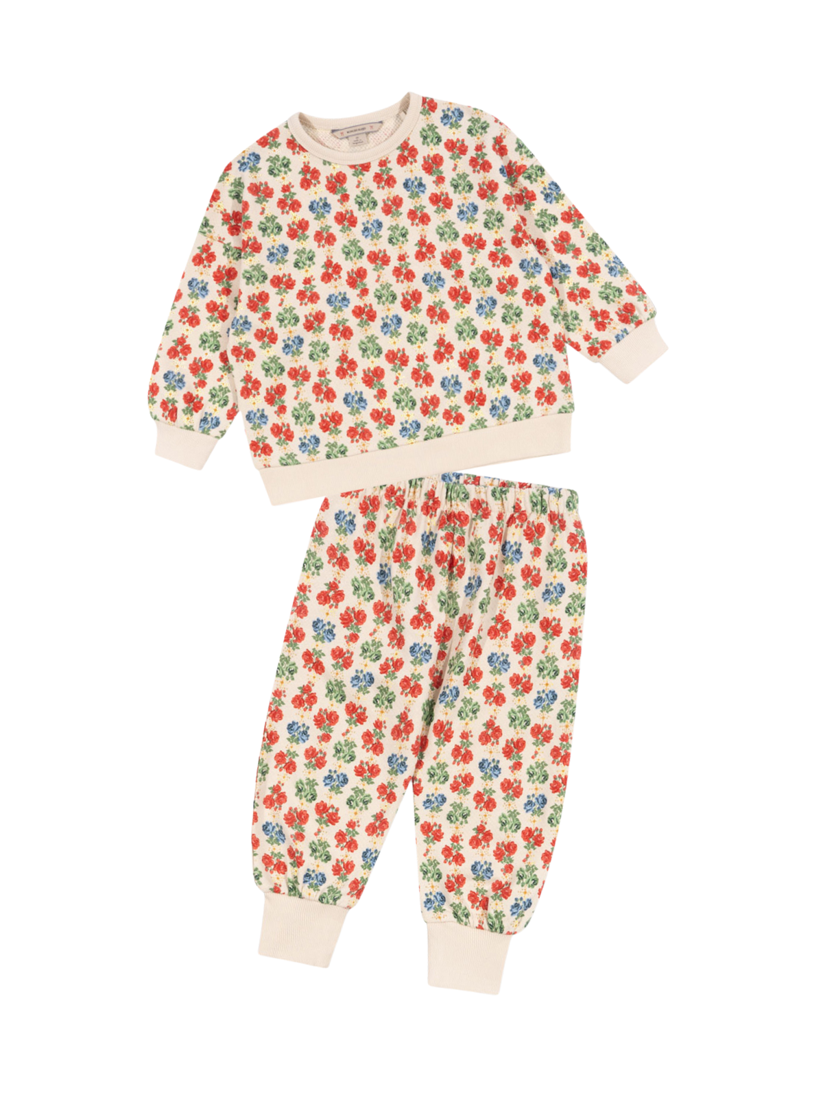 Loupy Lou Floral Sweat Set Sets Konges Sløjd Lumina Print 2Y 