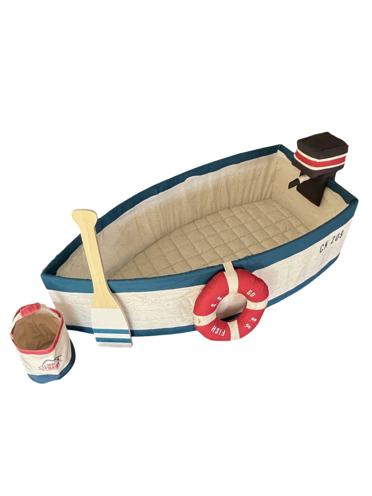 Gone Fishing Boat Pretend Play Wonder & Wise   