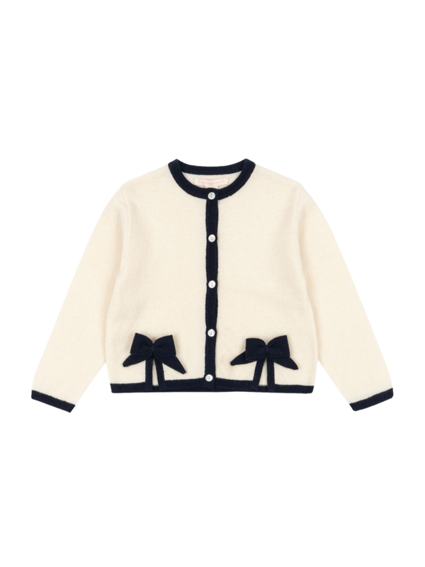 Alette Bow Cardigan Sweaters Konges Sløjd Etoile 18M