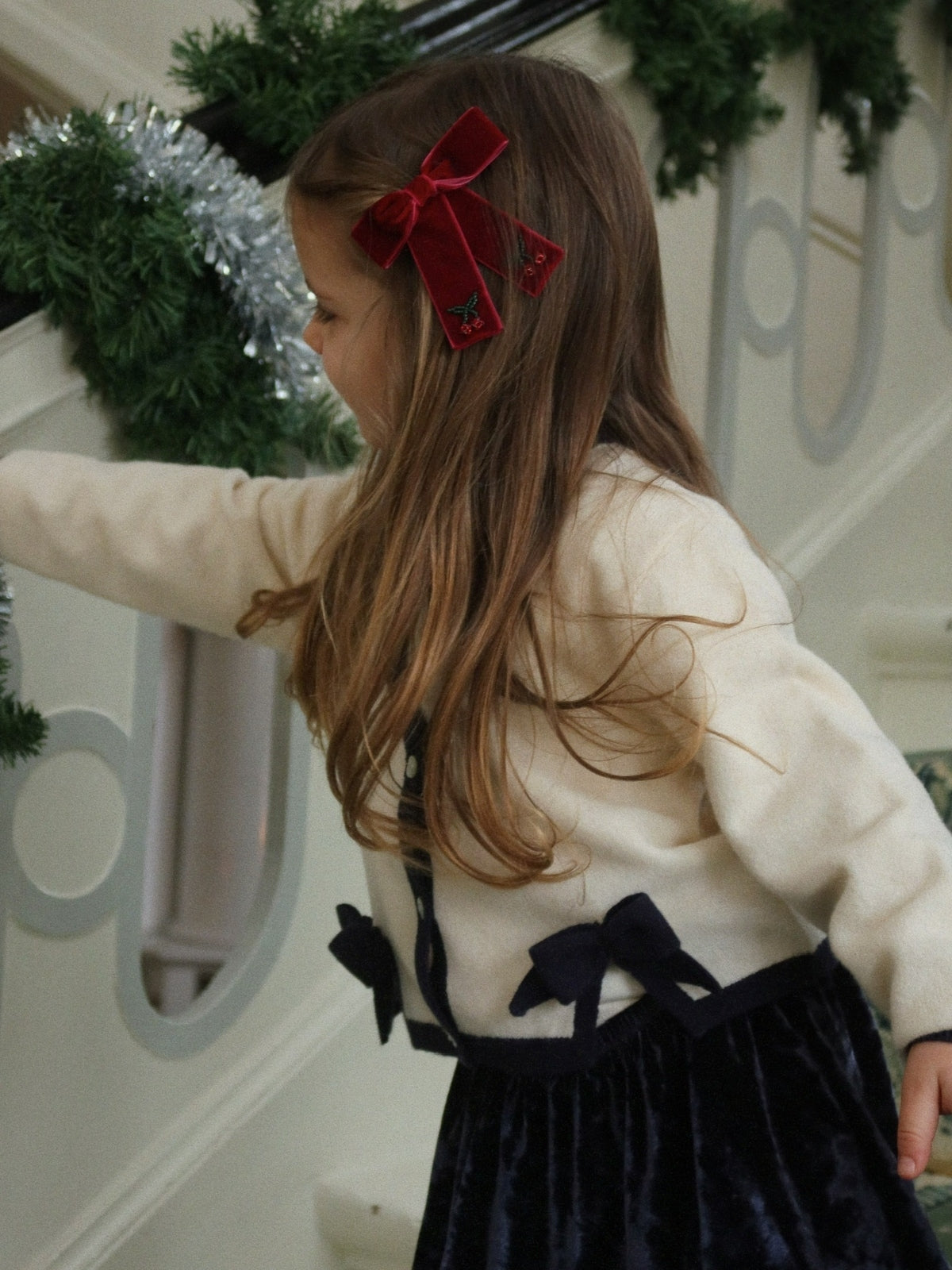 Alette Bow Cardigan Sweaters Konges Sløjd