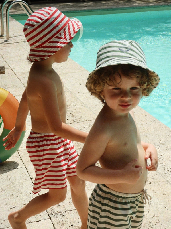 Asnou Stripe Swim Shorts Swim Konges Sløjd