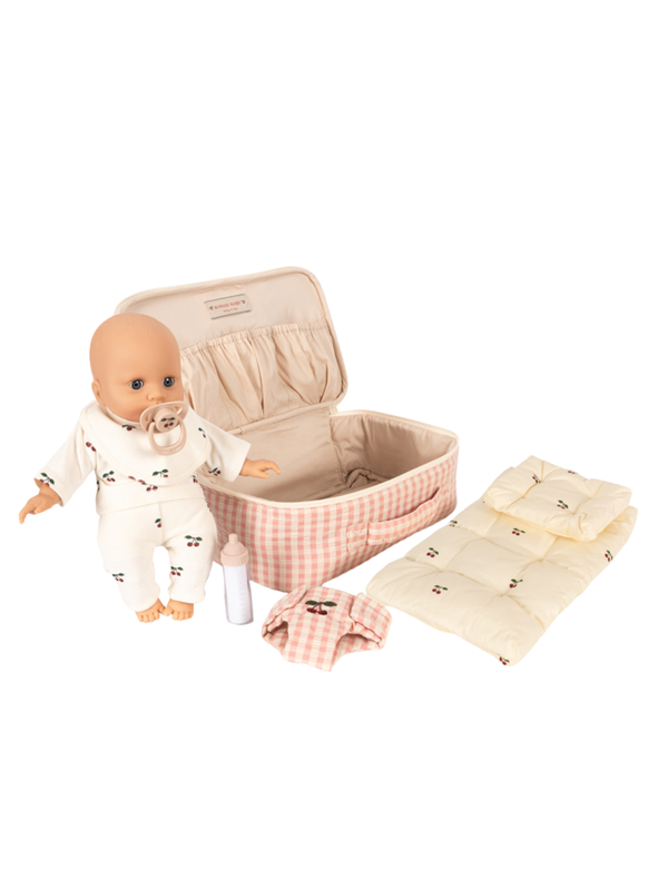 Baby Doll Nursery Suitcase Pretend Play Konges Sløjd