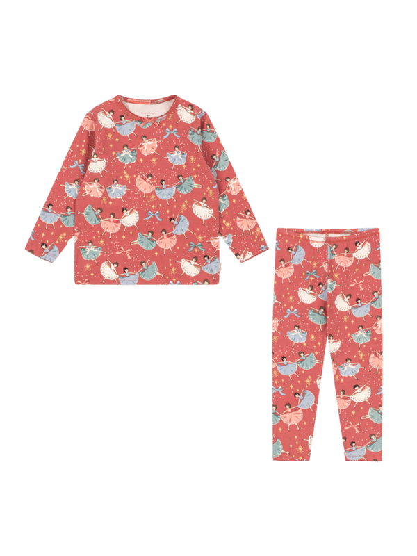 Ballerina Lounge Set Sets Konges Sløjd Red 12M