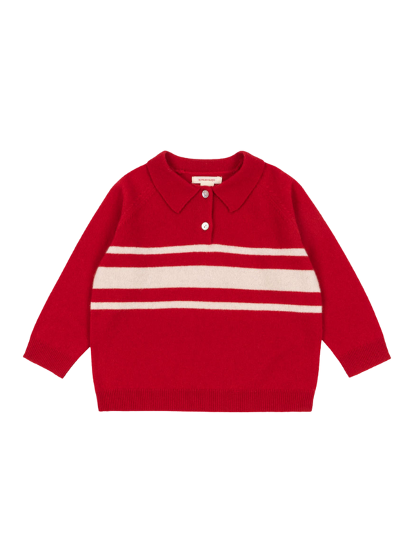 Basi Polo Sweater Sweaters Konges Sløjd Red 2Y