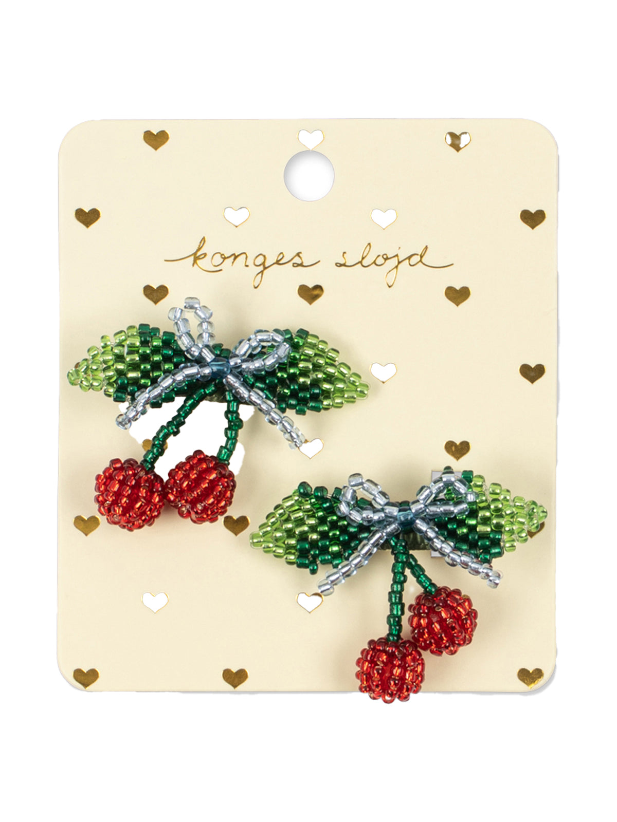 Beaded Cherry Hair Clip Set Hair Accessories Konges Sløjd