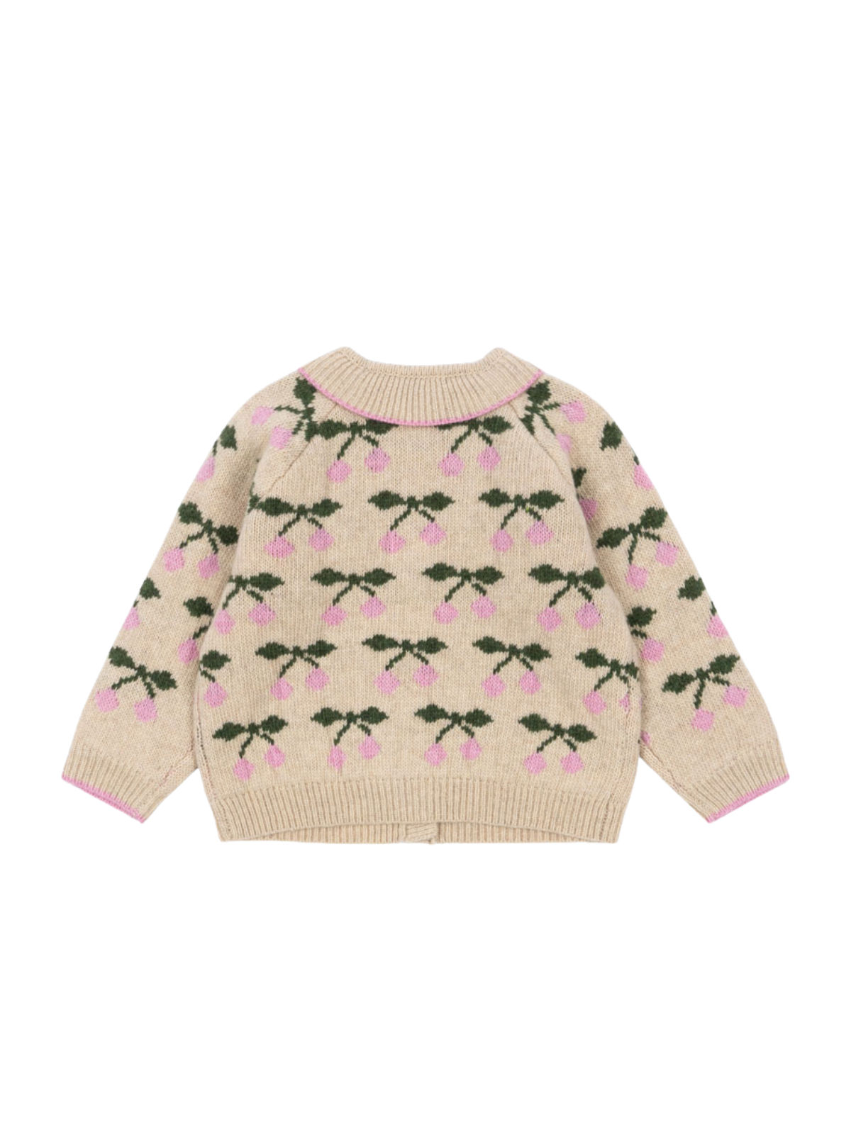 Belou Pink Cherry Cardigan Sweaters Konges Sløjd