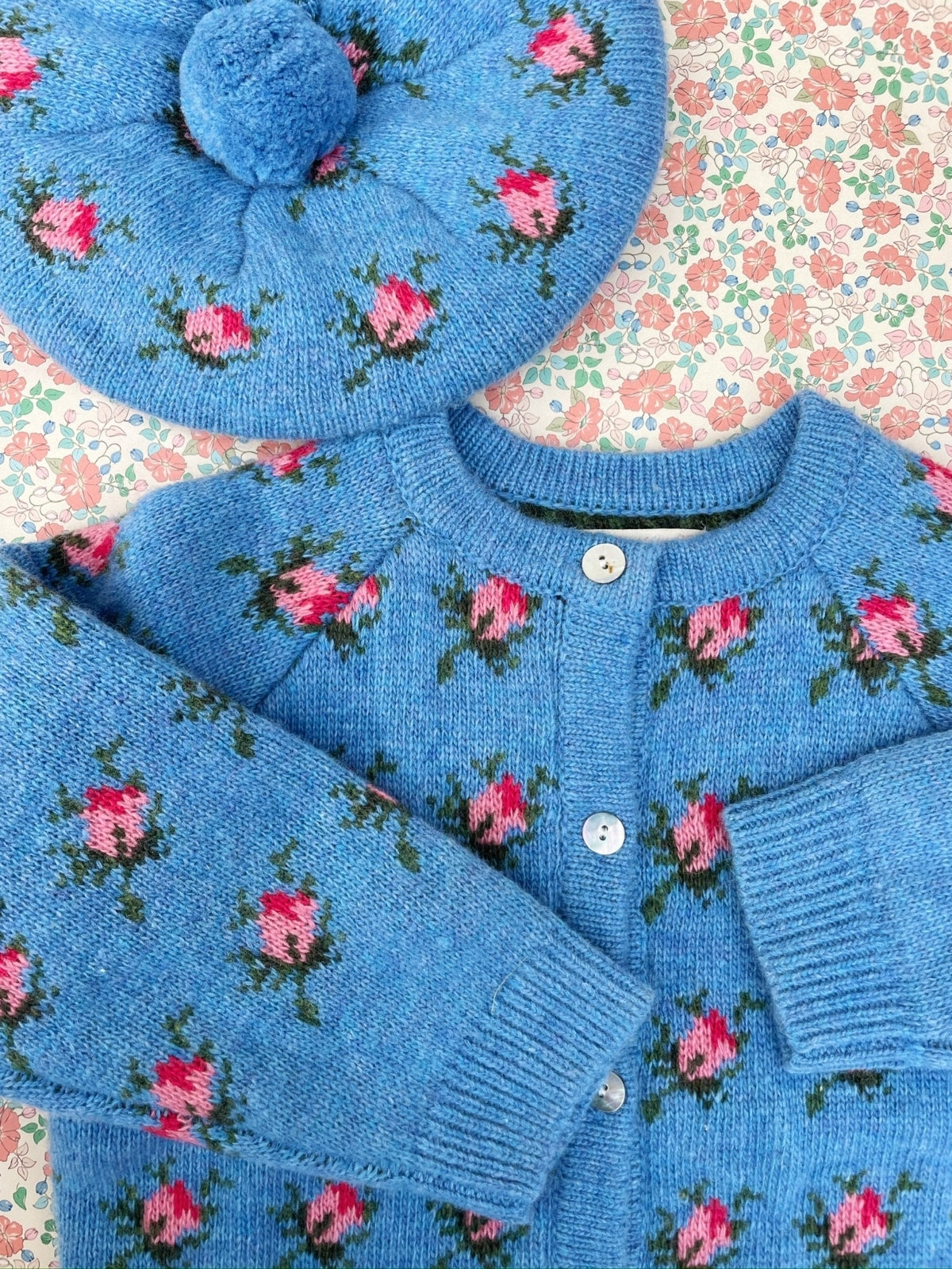 Belou Roses Cardigan Sweaters Konges Sløjd