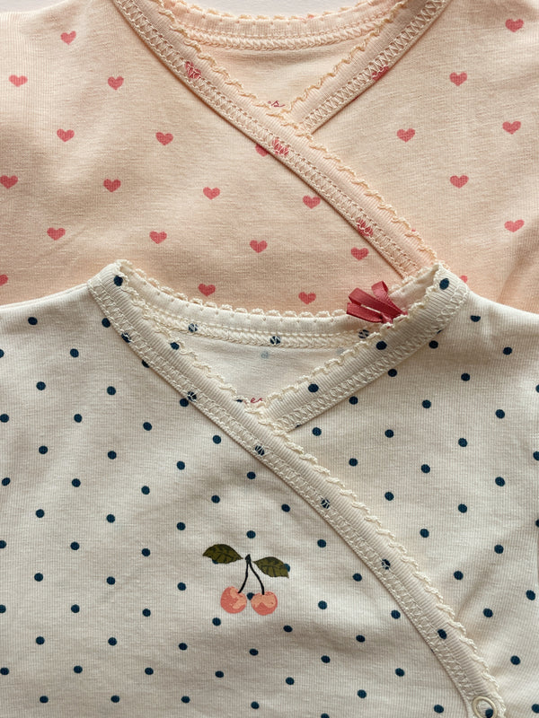 Cherry Dot Newborn Bodysuit & Leggings Set Sets Konges Sløjd