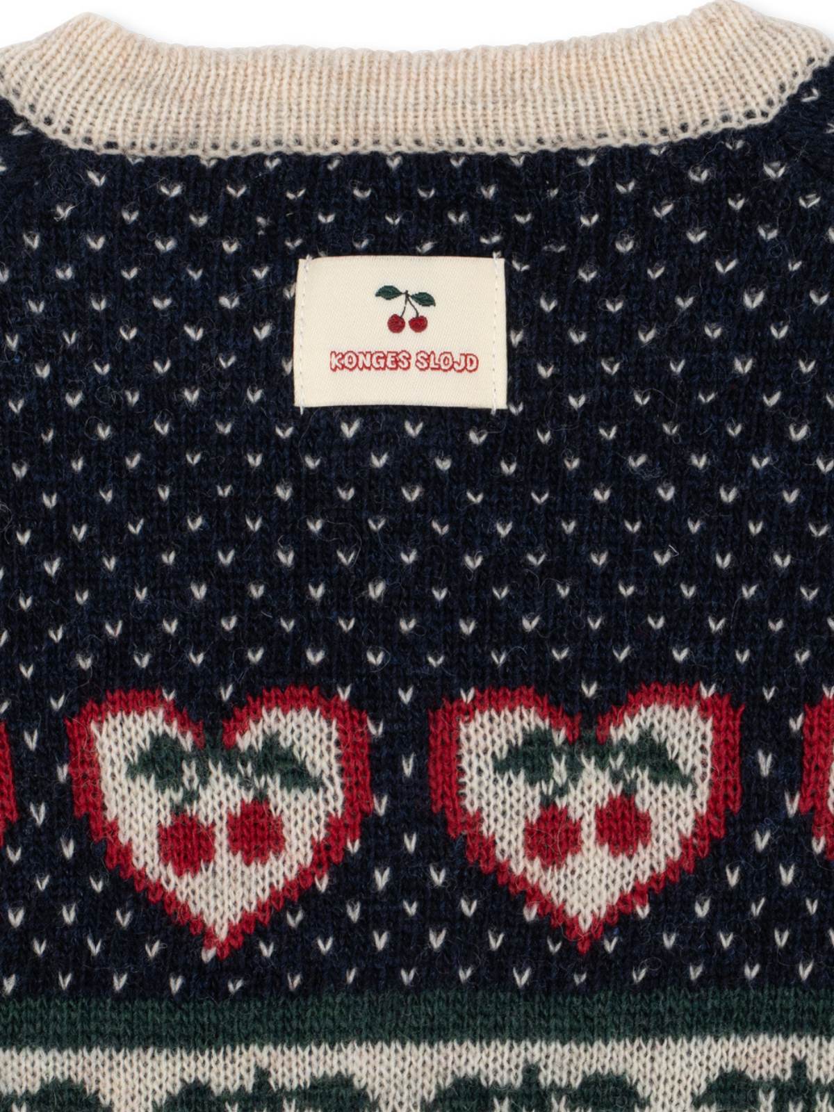 Cherry Hearts Cardigan Sweaters Konges Sløjd