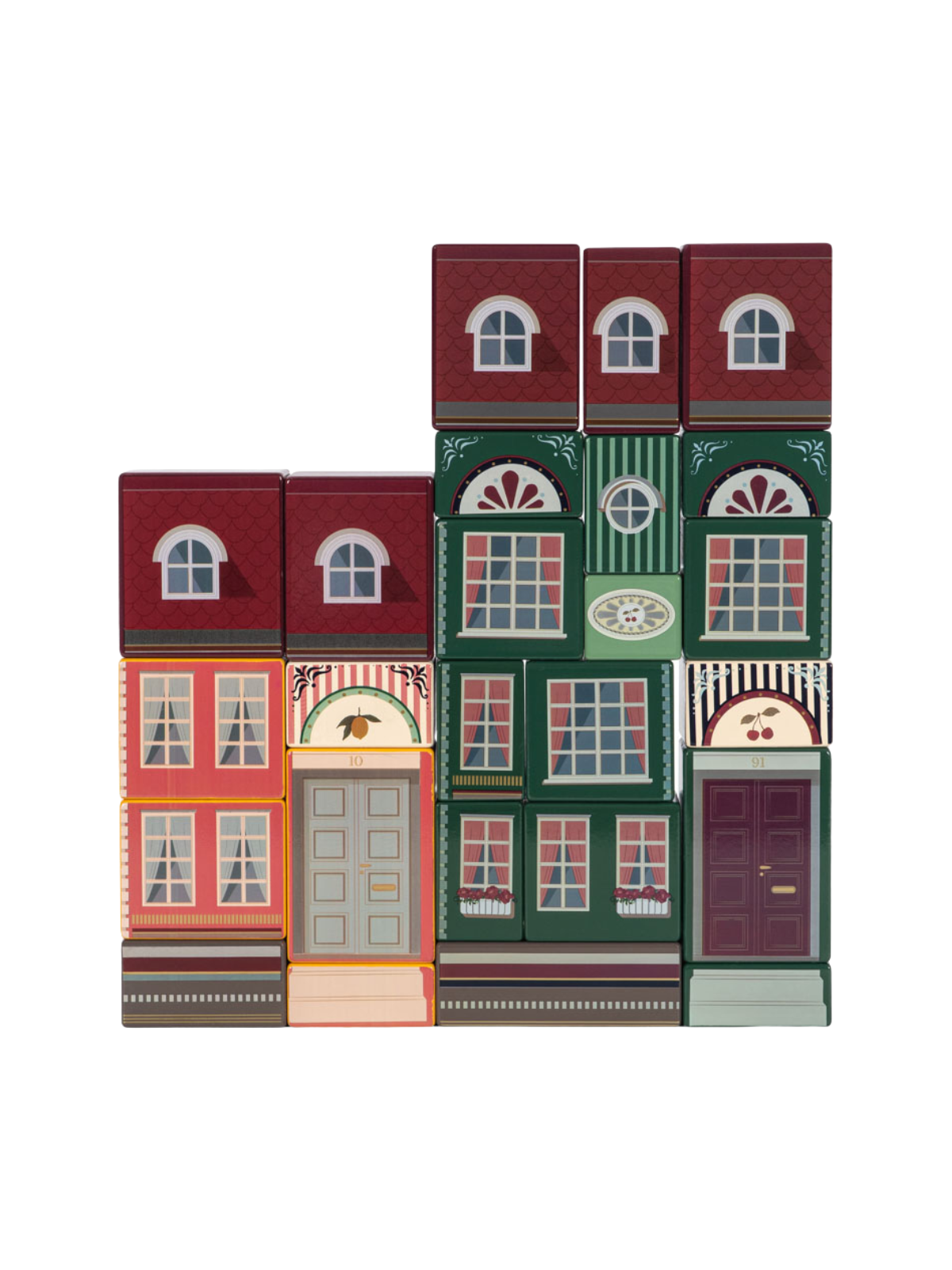 City Blocks Set Pretend Play Konges Sløjd