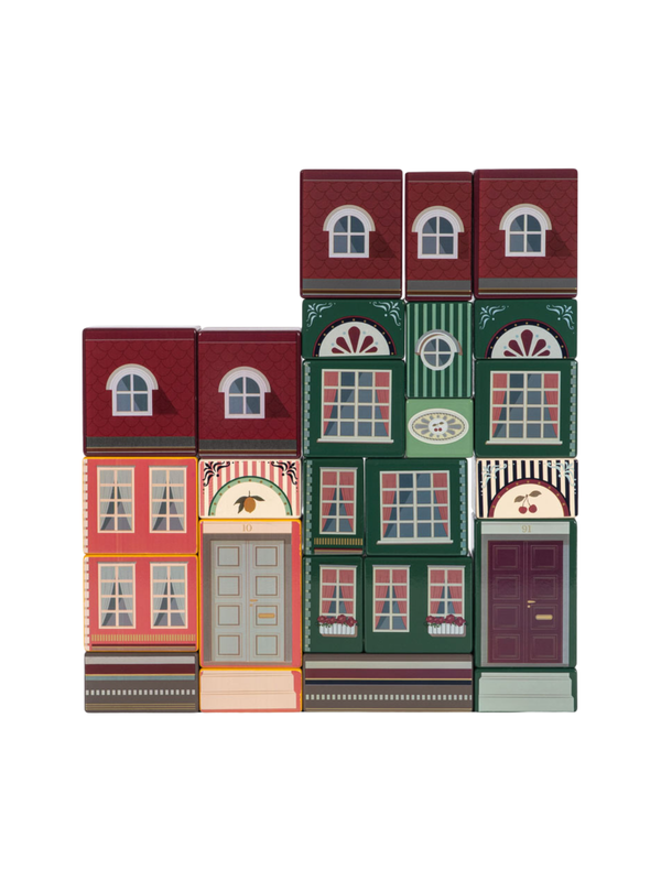 City Blocks Set Pretend Play Konges Sløjd