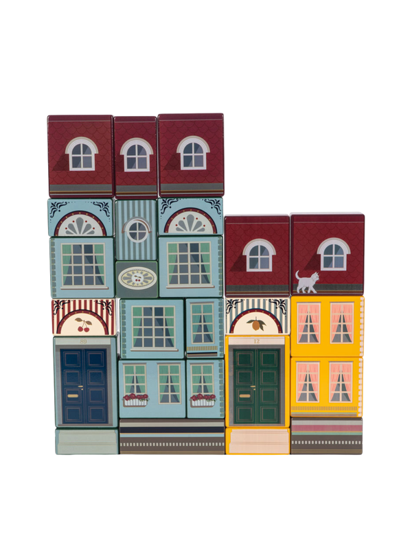 City Blocks Set Pretend Play Konges Sløjd
