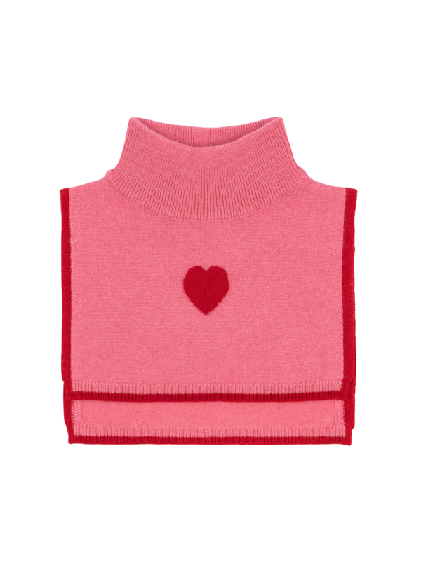 Collette Heart Neckwarmer Hats Konges Sløjd Pink 2-4Y