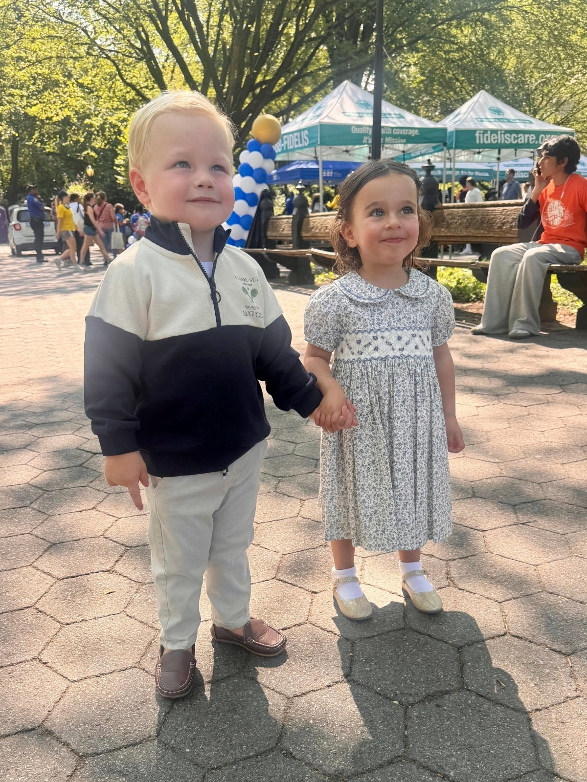 Blue Mulberry Smocked Babydoll Dress Dresses Luli & Me