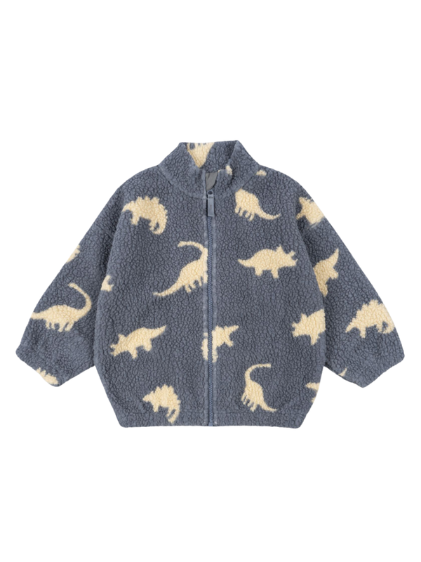 Dino Jody Teddy Jacket Outerwear Konges Sløjd Dino Mist 2Y