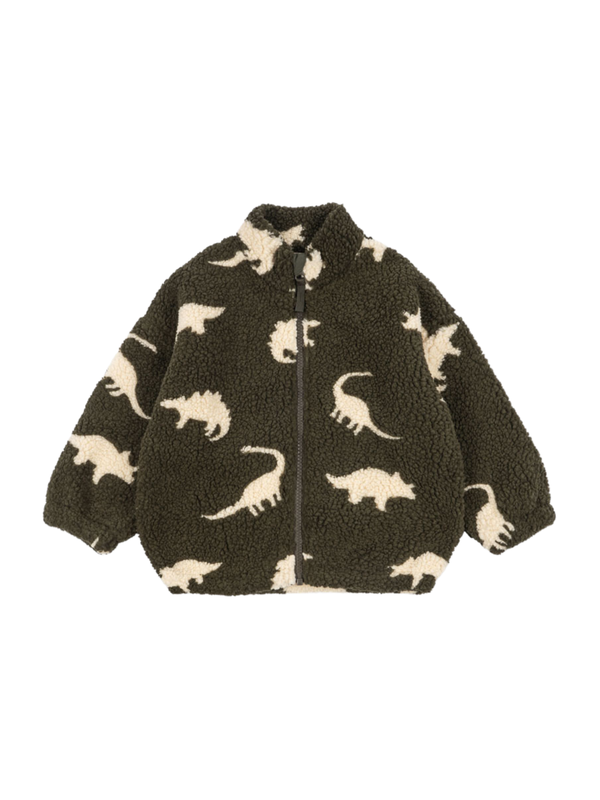 Dino Jody Teddy Jacket Outerwear Konges Sløjd Dark Green 18M
