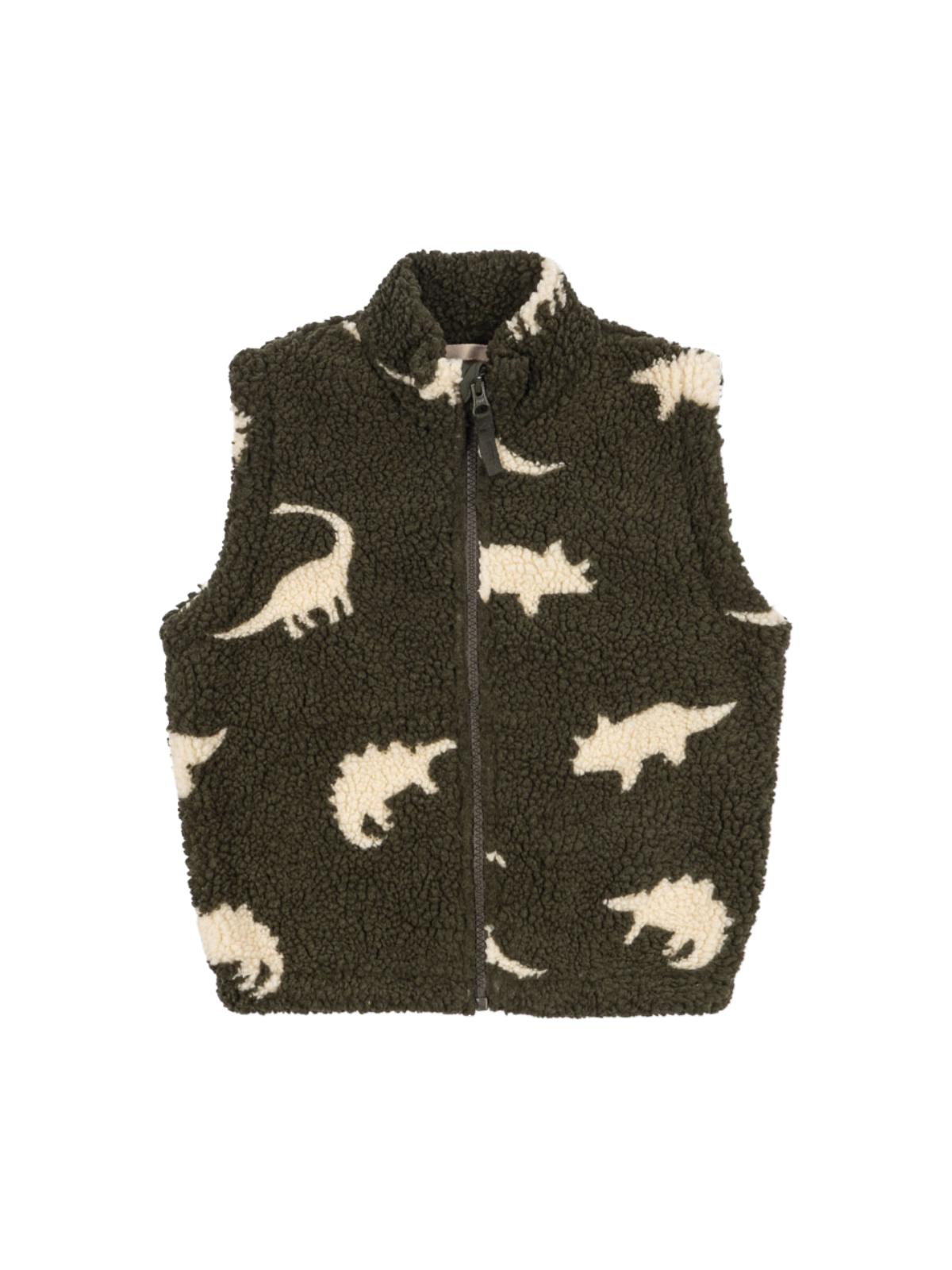 Dino Jody Teddy Vest Outerwear Konges Sløjd Dark Green 18M