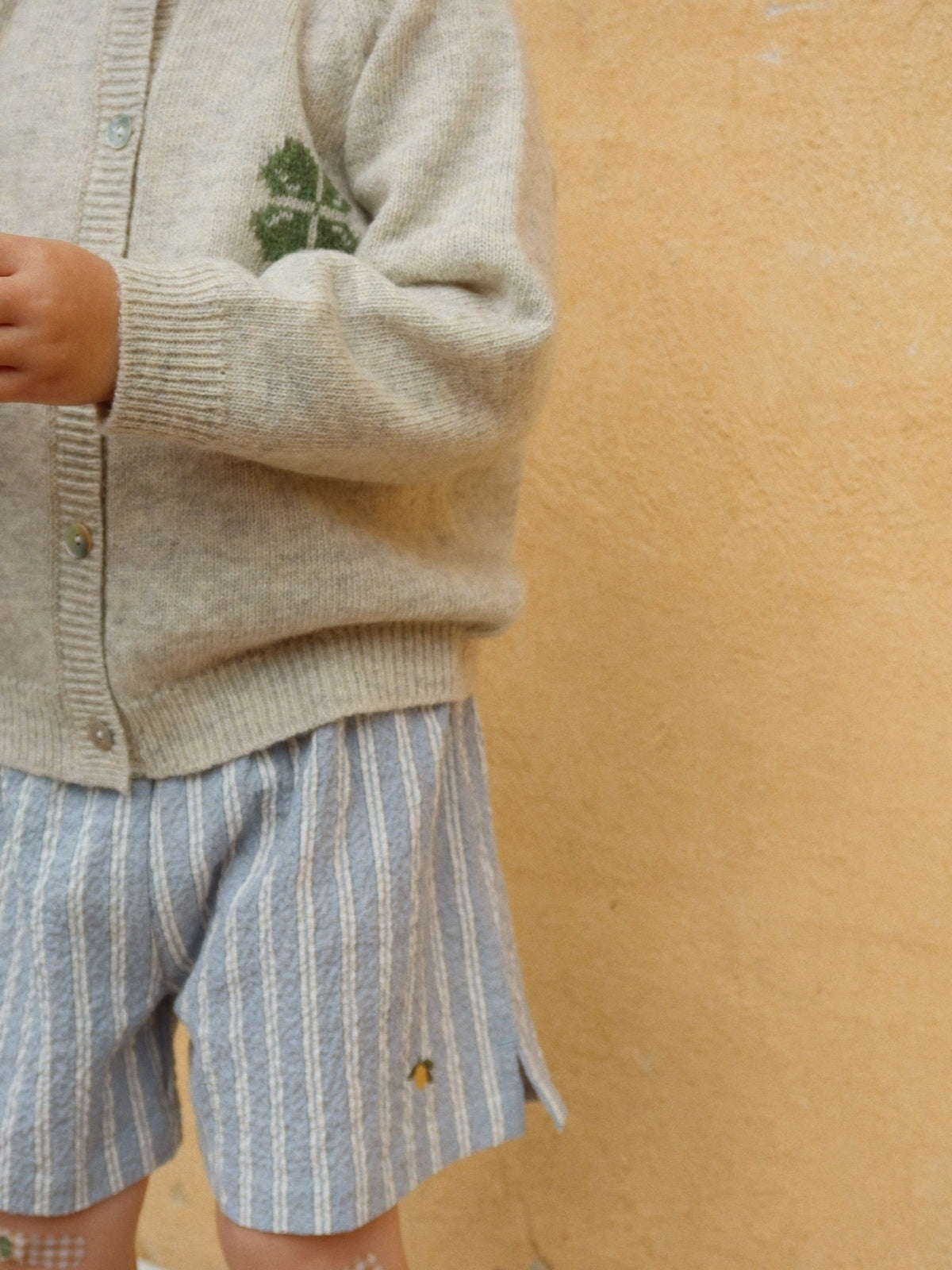 Elliot Chambray Stripe Shorts Set Sets Konges Sløjd