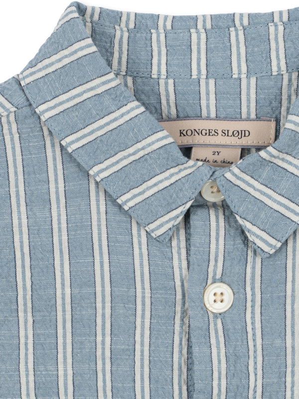 Elliot Chambray Stripe Shorts Set Sets Konges Sløjd