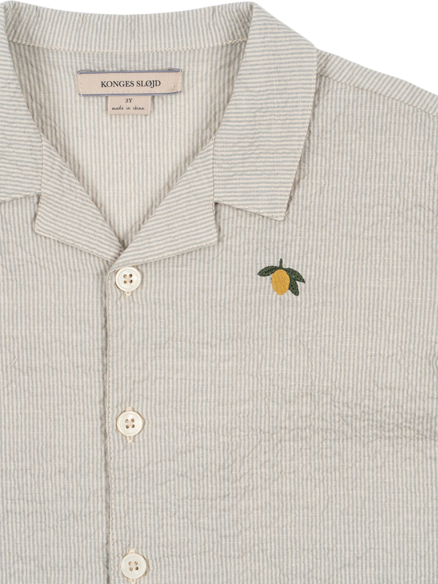 Elliot Seersucker Shirt Set Sets Konges Sløjd