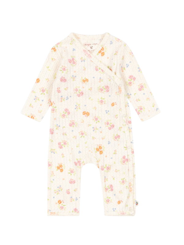 Floral Minnie Newborn Onesie Rompers Konges Sløjd Ivory 0-1M