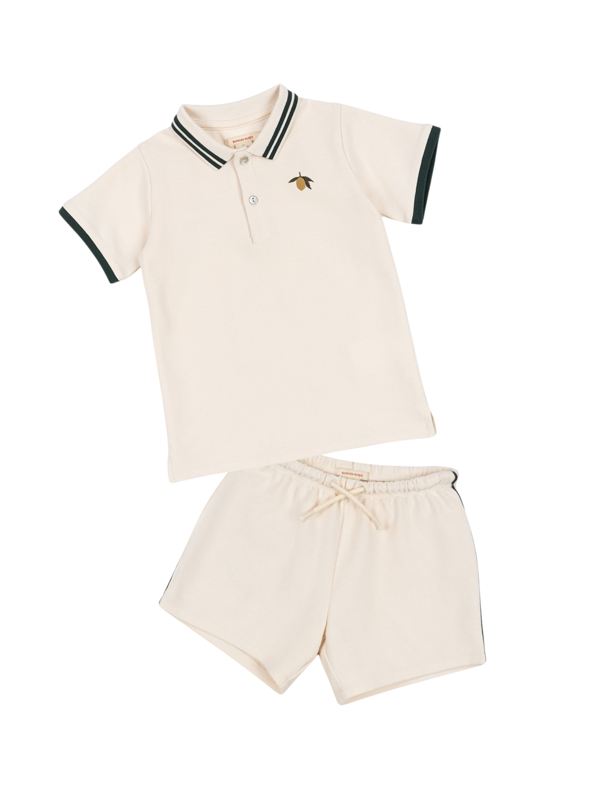 Florian Polo Set Sets Konges Sløjd Antique White 2Y