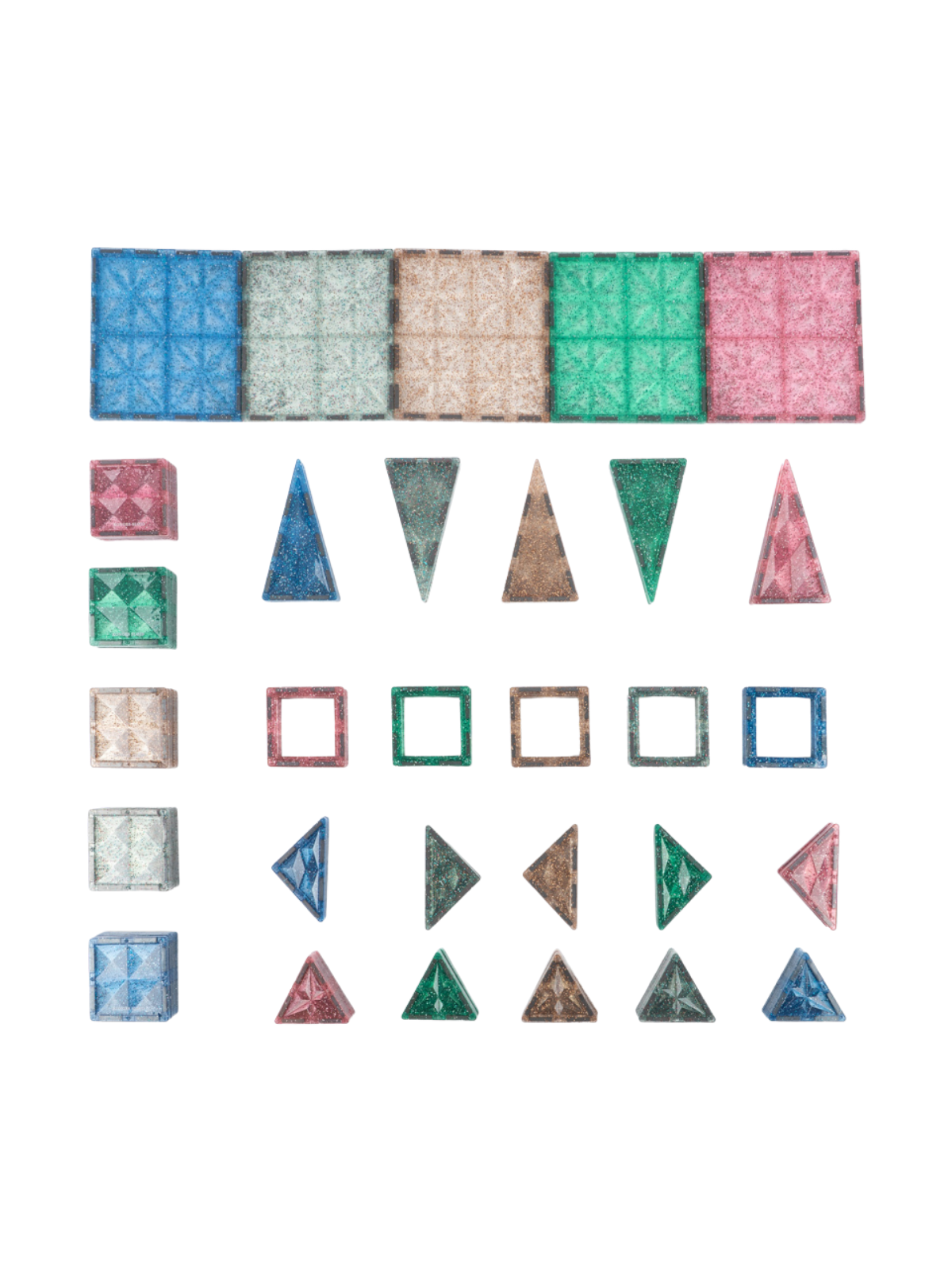 Glitter Magnetic Tiles Games & Puzzles Konges Sløjd