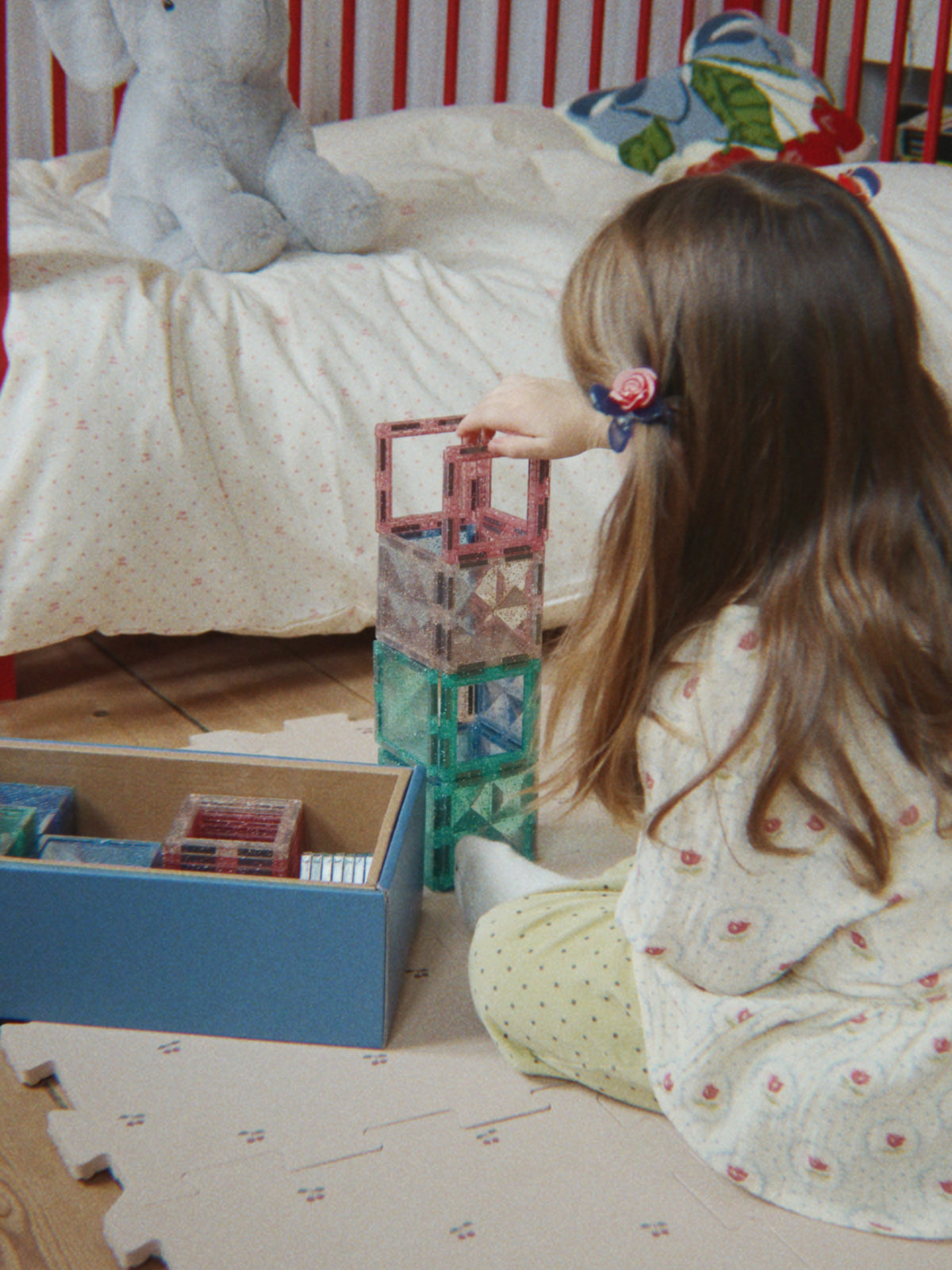 Glitter Magnetic Tiles Games & Puzzles Konges Sløjd