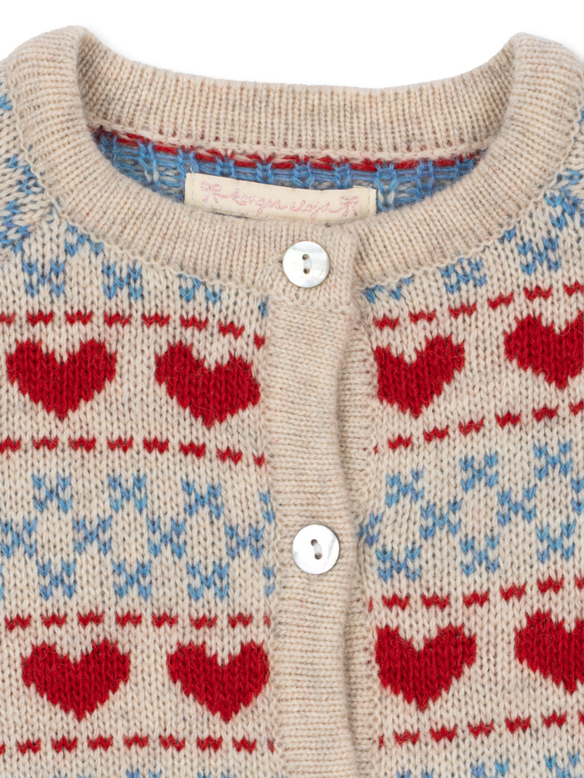 Heart Fair Isle Cardigan Sweaters Konges Sløjd