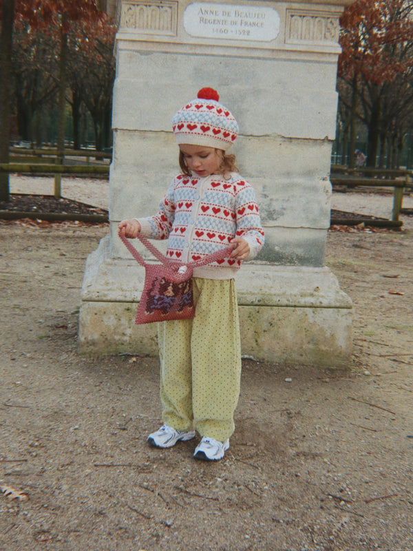Heart Fair Isle Cardigan Sweaters Konges Sløjd