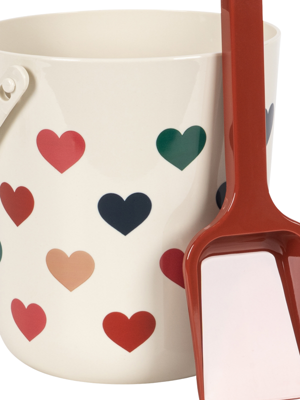 Hearts Beach Bucket & Shovel Outdoor Play Konges Sløjd