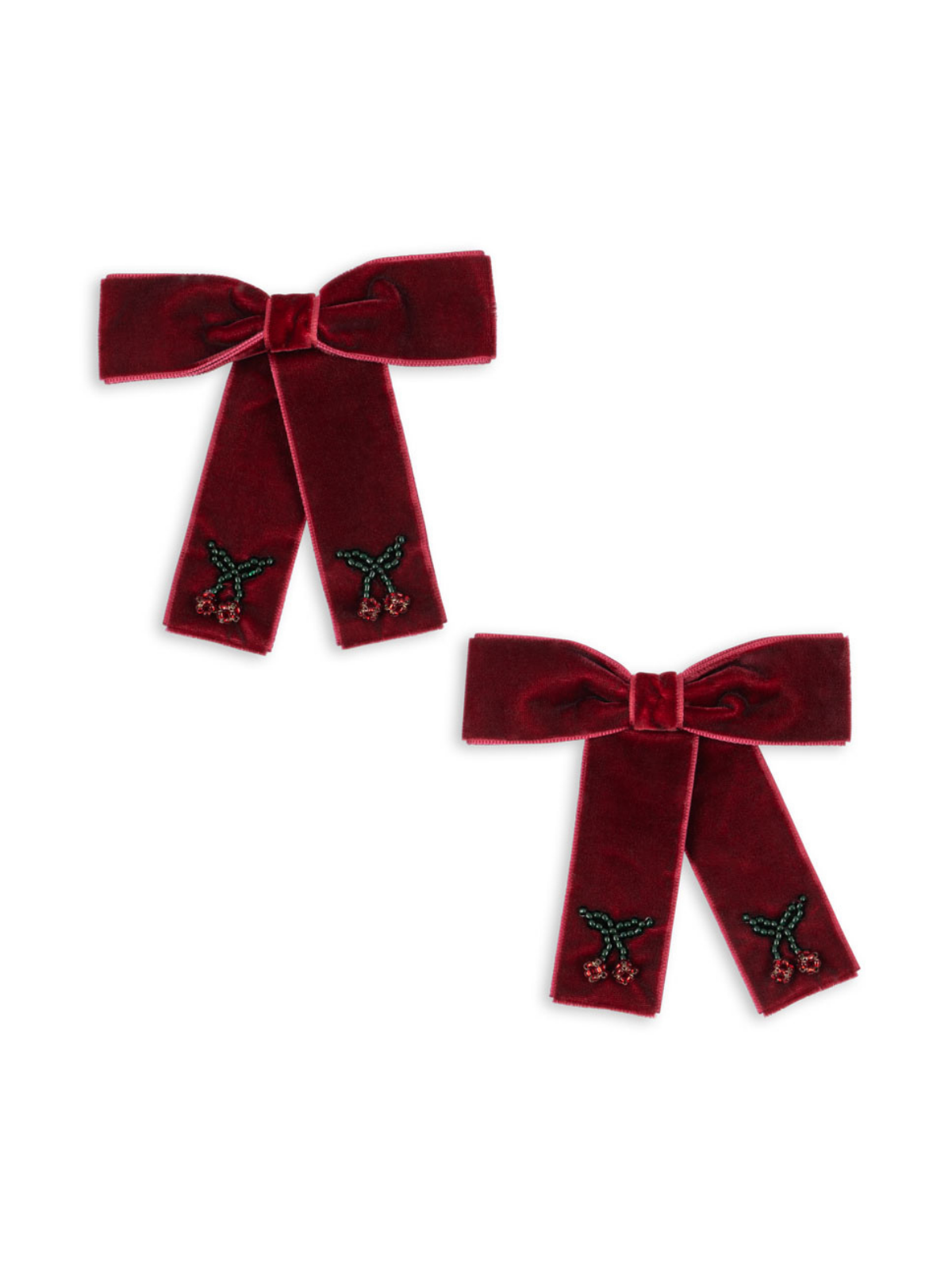 Juliette Velvet Bow Hair Clips Hair Accessories Konges Sløjd