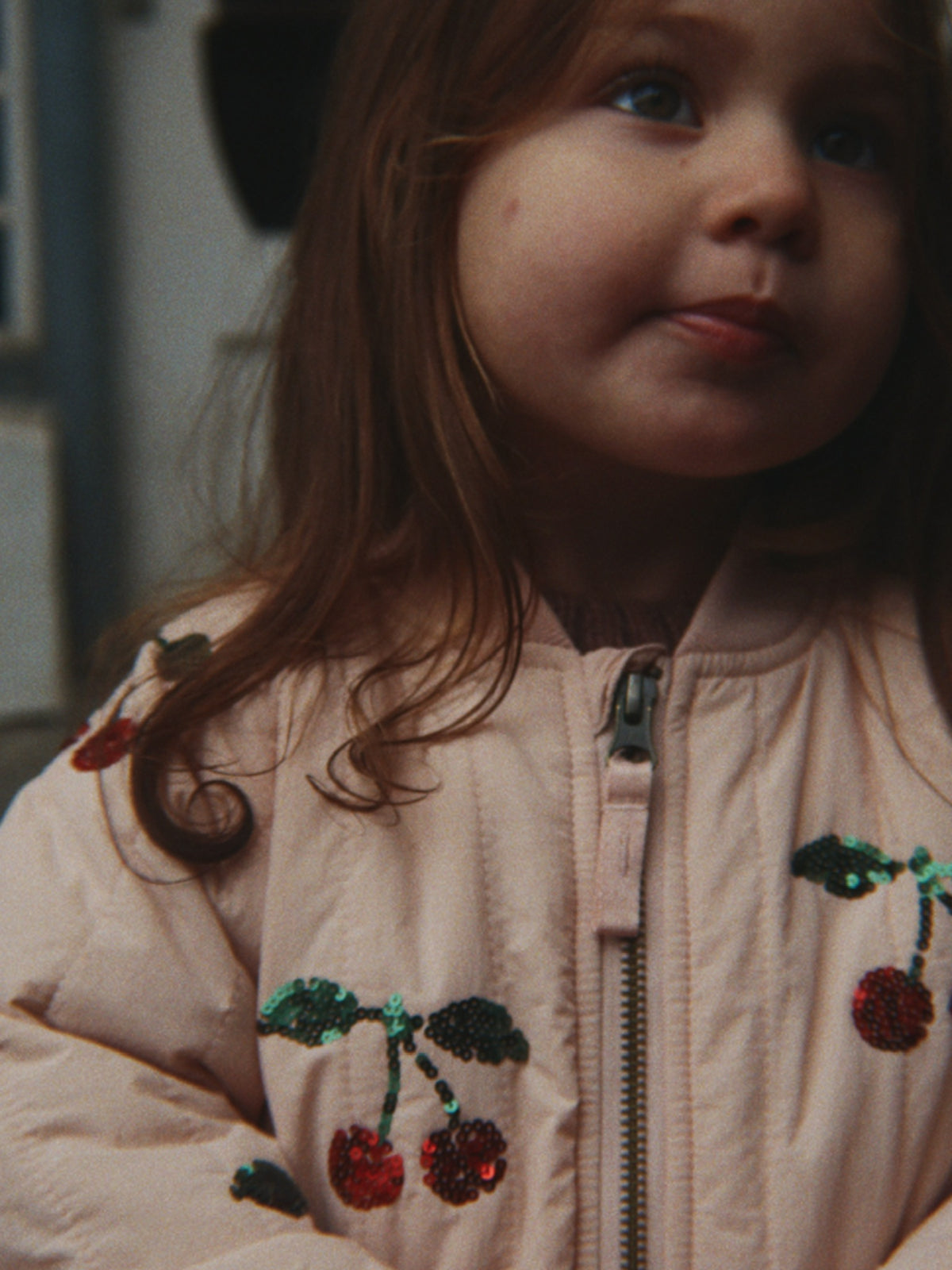 Juno Cherry Sequin Bomber Jacket Outerwear Konges Sløjd
