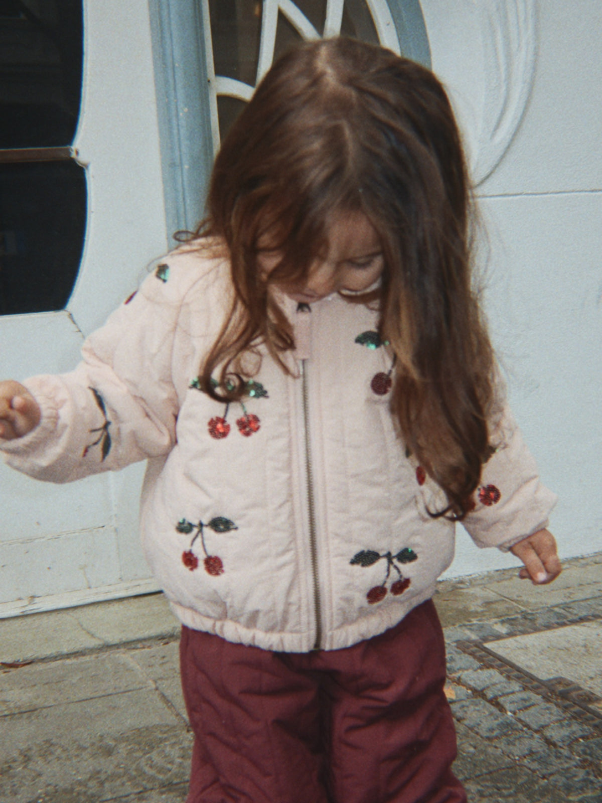 Juno Cherry Sequin Bomber Jacket Outerwear Konges Sløjd