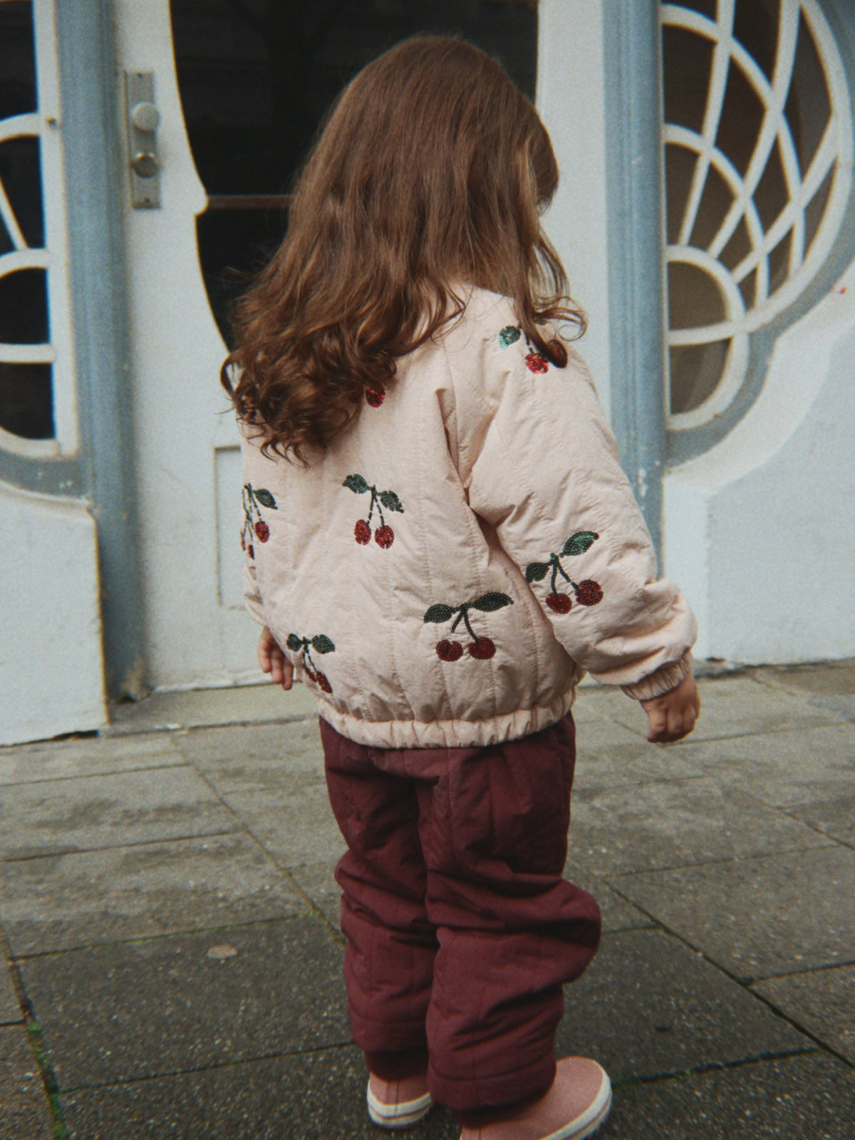 Juno Cherry Sequin Bomber Jacket Outerwear Konges Sløjd