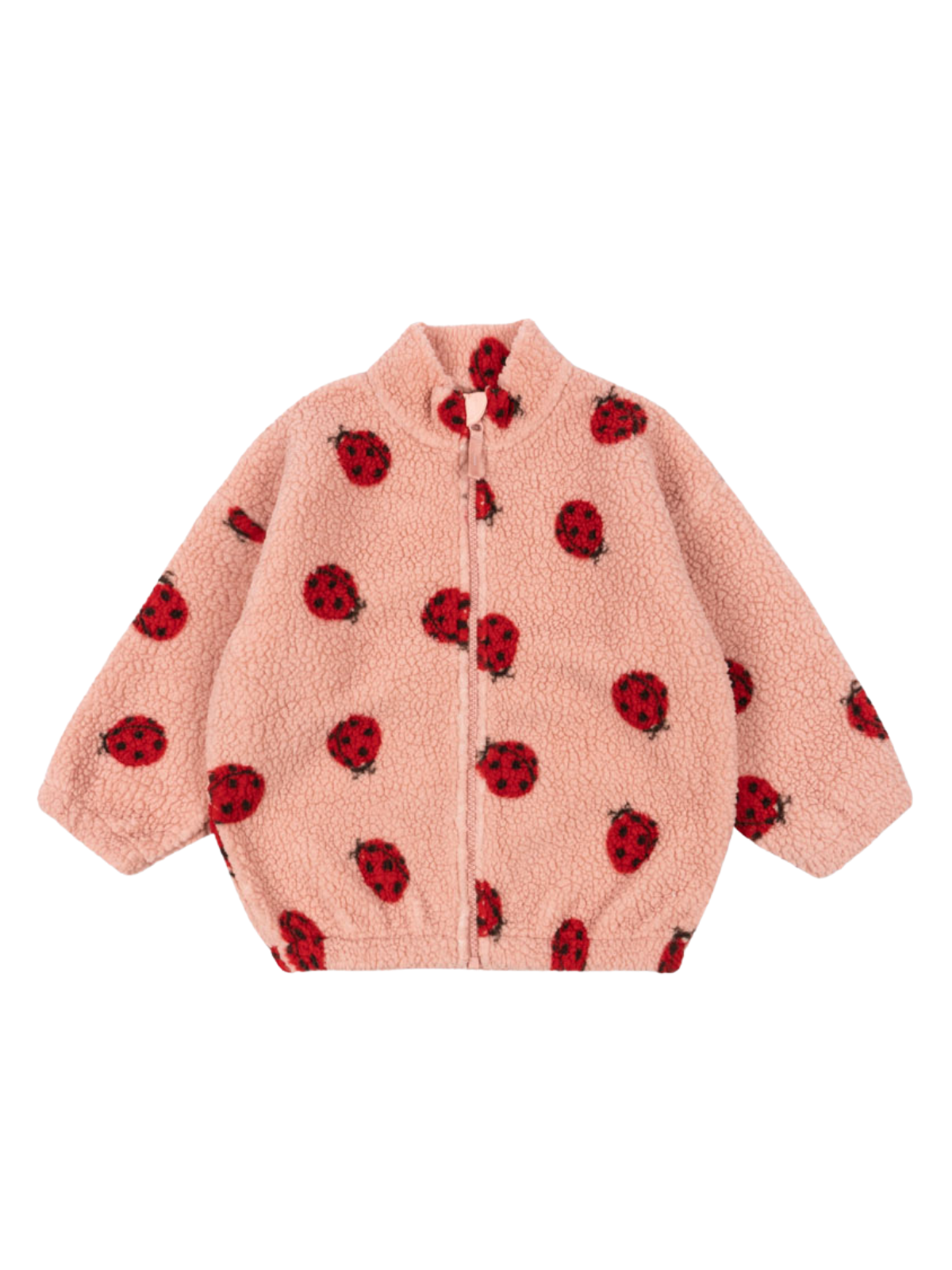 Ladybug Jody Teddy Jacket Outerwear Konges Sløjd Ladybug Pink 12M