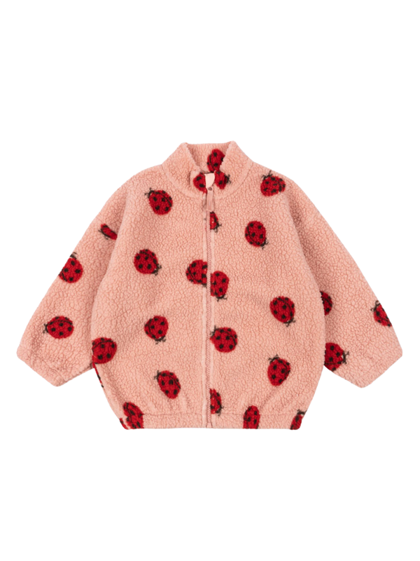 Ladybug Jody Teddy Jacket Outerwear Konges Sløjd Ladybug Pink 12M
