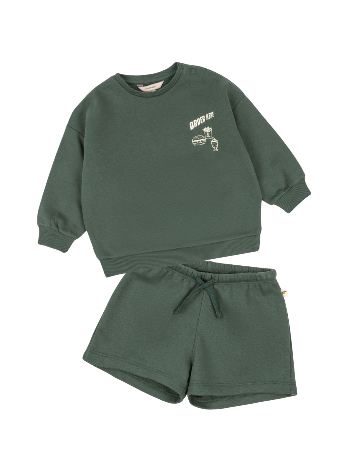 Lou Shorts Sweat Set Sets Konges Sløjd Cilantro 2Y