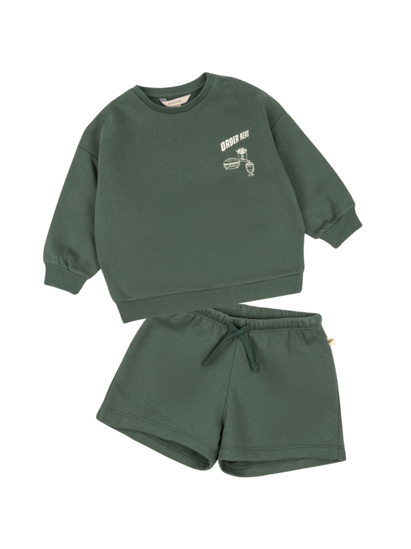 Lou Shorts Sweat Set Sets Konges Sløjd Cilantro 2Y