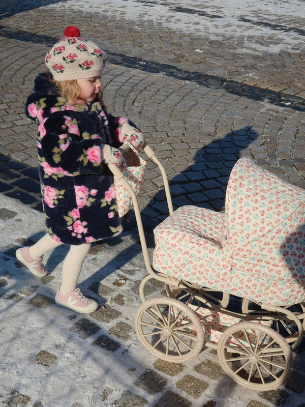 Lumina Floral Doll Pram Pretend Play Konges Sløjd