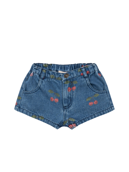Magot Cherry Denim Shorts