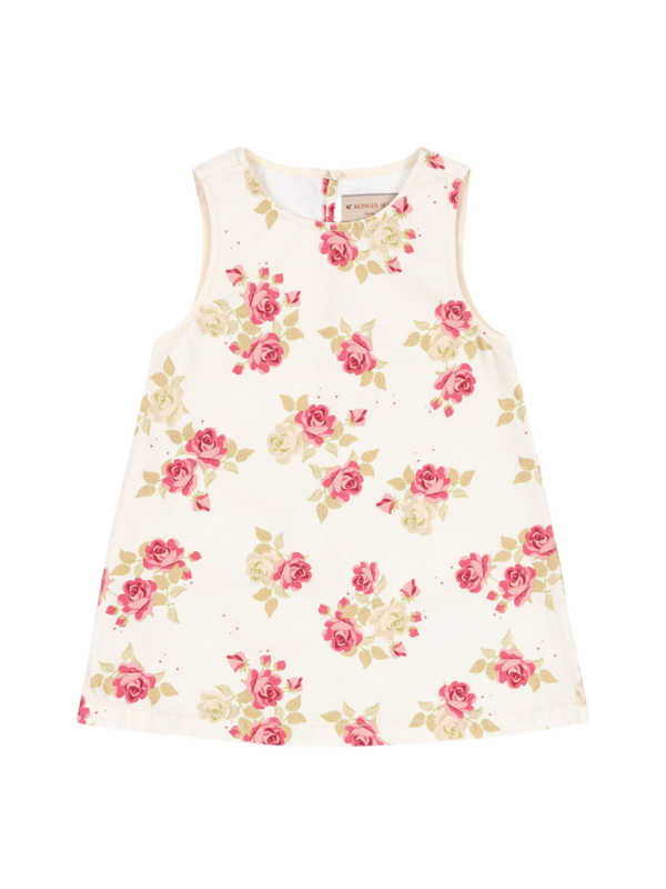 Magot Roses Dress Dresses Konges Sløjd Ivory 4Y