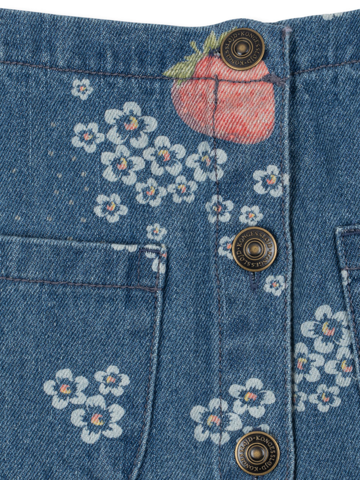 Magot Strawberry Print Denim Set Sets Konges Sløjd