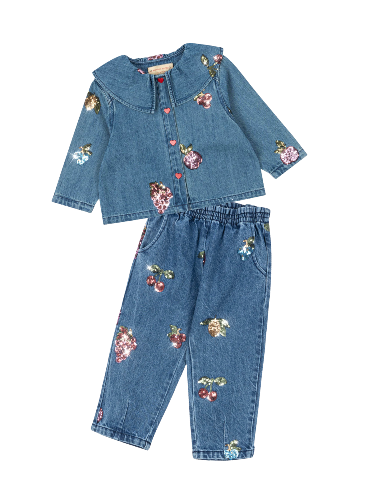 Margot Sequin Denim Set Sets Konges Sløjd Denim 2Y