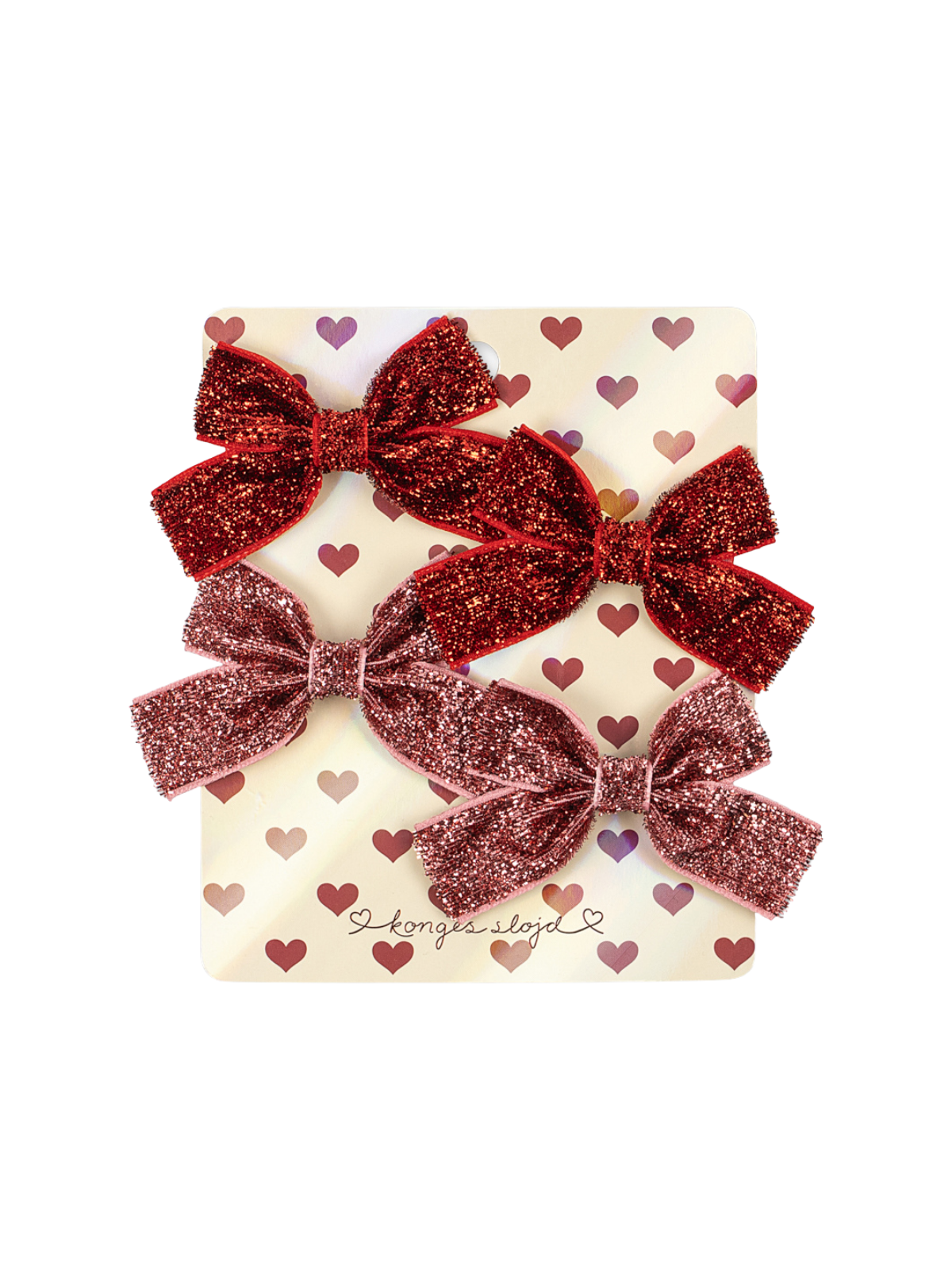 Mini Velvet Glitter Hair Clips Hair Accessories Konges Sløjd