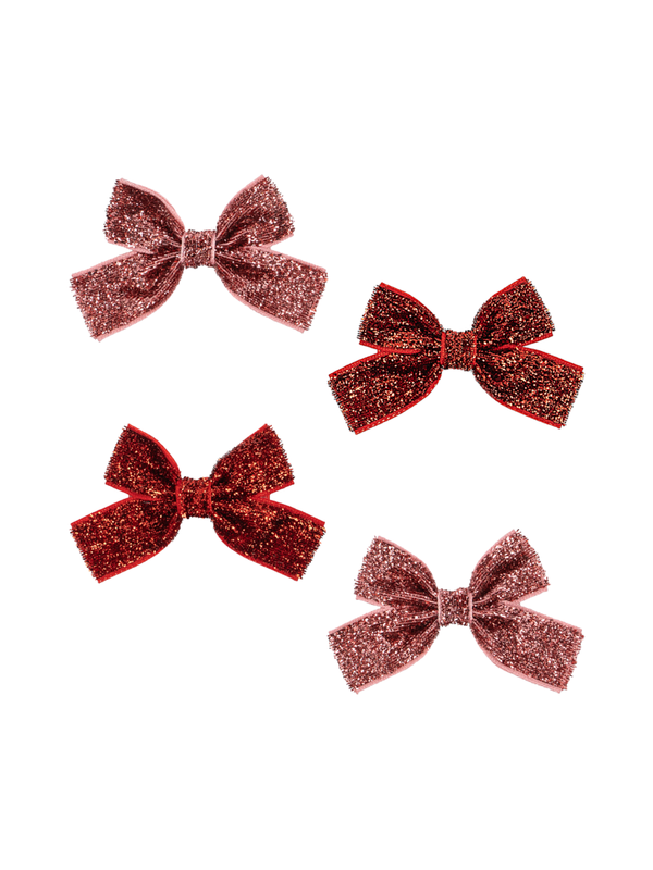 Mini Velvet Glitter Hair Clips Hair Accessories Konges Sløjd