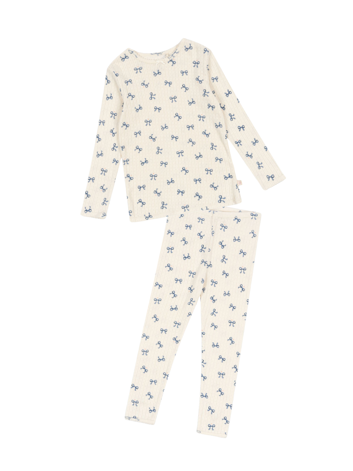 Minnie Bow Print Leggings Set Sets Konges Sløjd Ivory 12M 