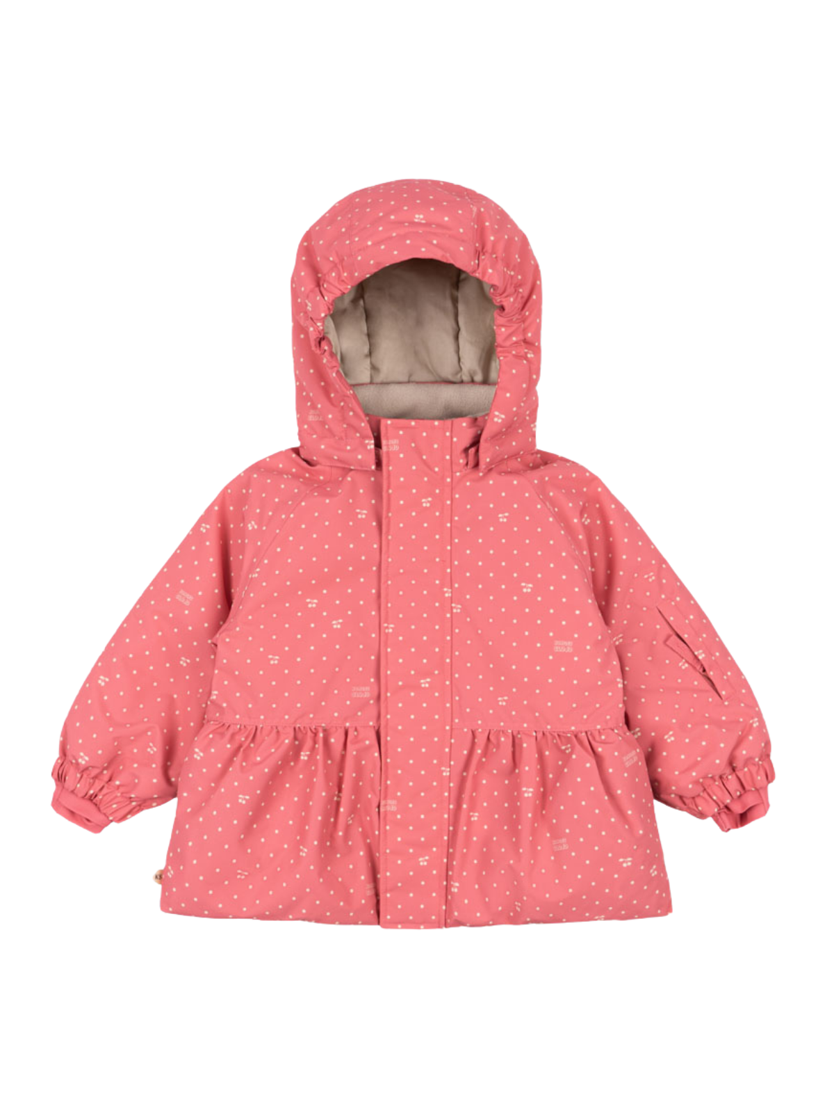 Mismou Dot Frill Jacket Outerwear Konges Sløjd Cherry Berry Dot 18M